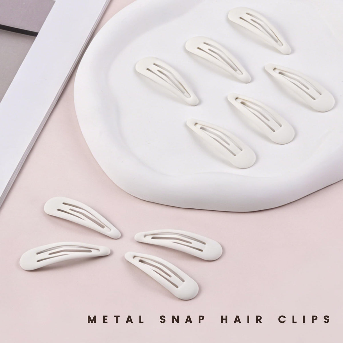 Cptots hair clips in use on a hairstyle