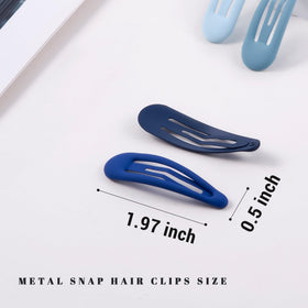 Cptots hair clips in water drop shape, showing smooth edges
