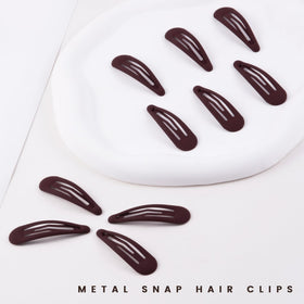Cptots Small Hair Barrettes 20 PCS dark red in packaging