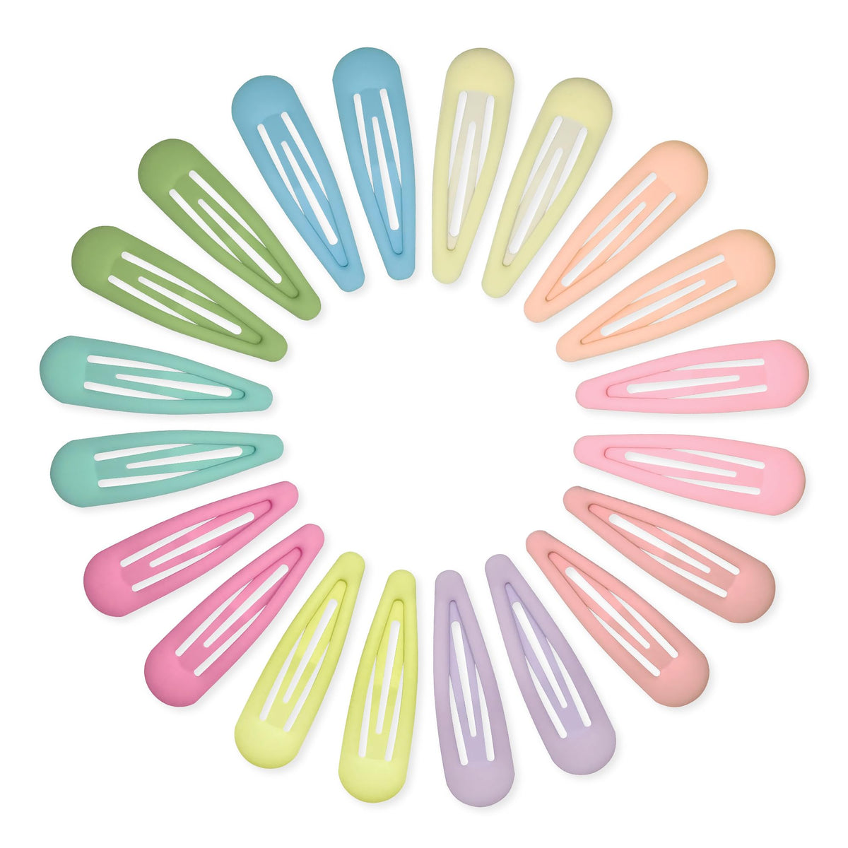 Cptots Small Hair Barrettes assorted colours front view