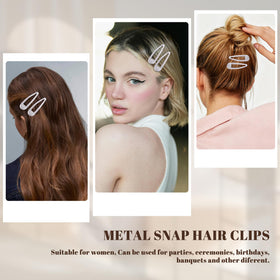 Cptots small hair barrettes in a stylish setting