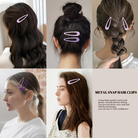 Cptots Small Hair Barrettes in various colours on a white background