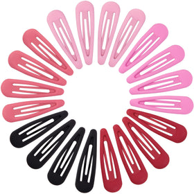 Cptots small hair barrettes pack of 20 in assorted colours