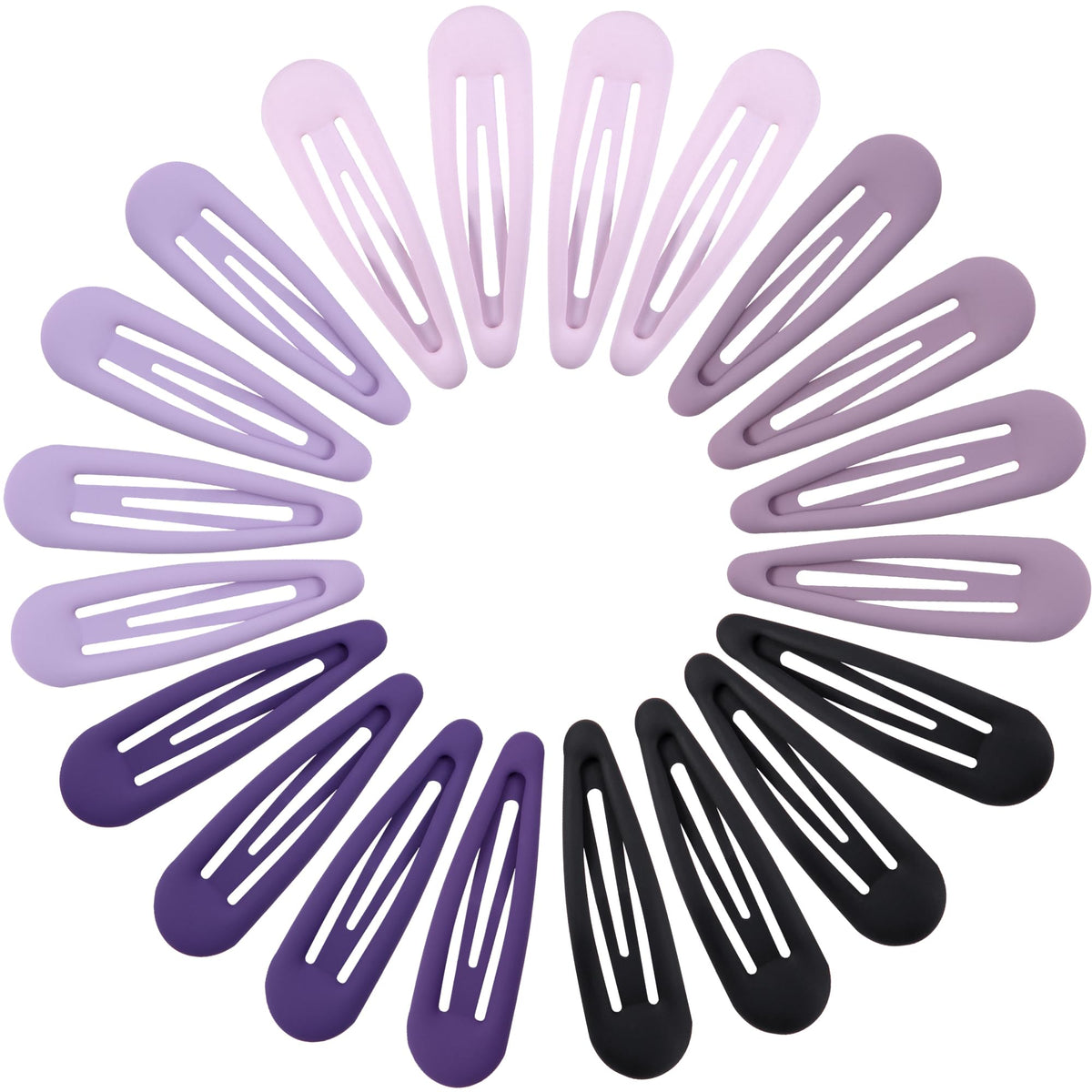 Cptots Small Hair Barrettes pack with 20 clips in assorted colours