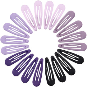 Cptots Small Hair Barrettes pack with 20 clips in assorted colours