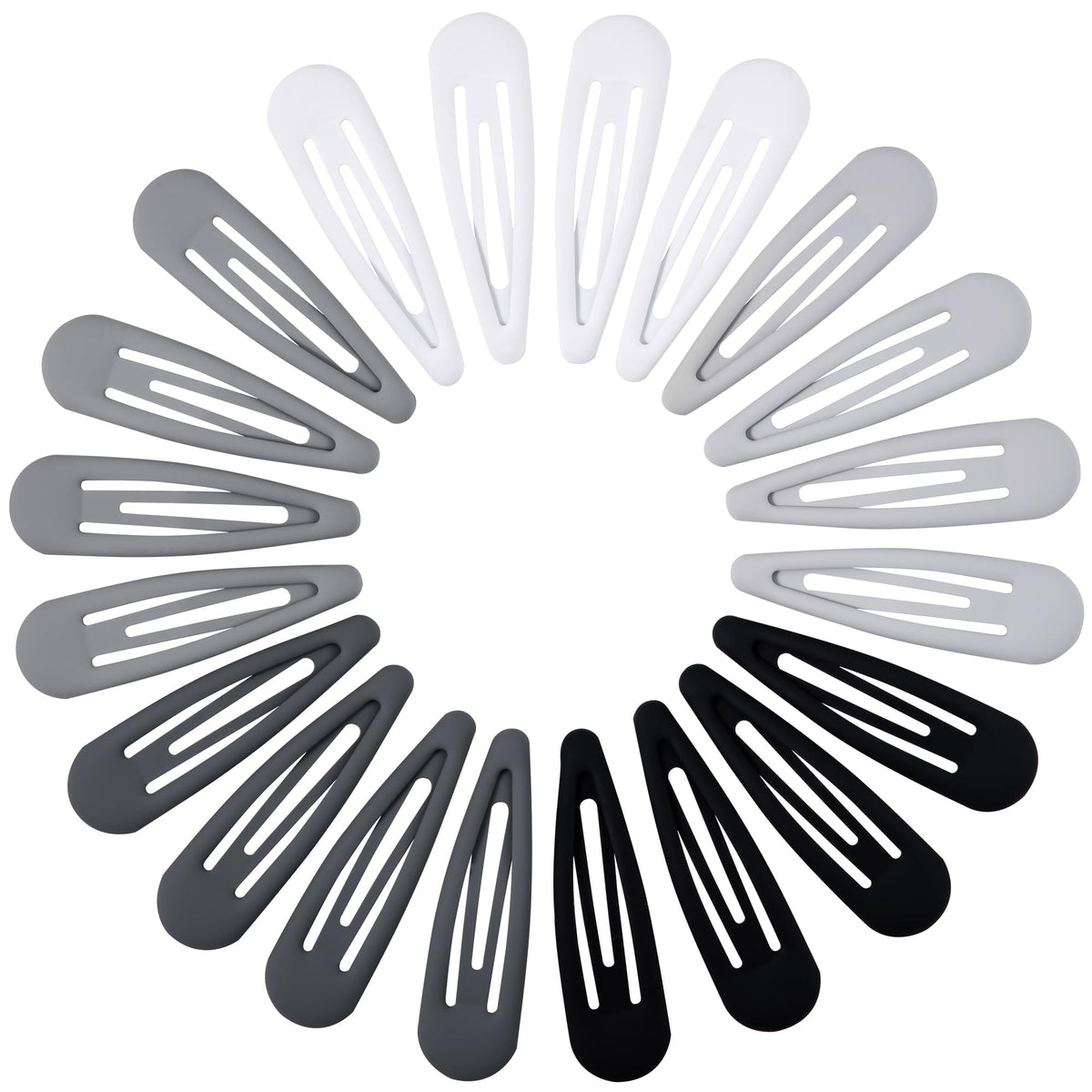 Cptots Small Hair Barrettes pack with 20 clips in various colours