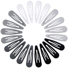 Cptots Small Hair Barrettes pack with 20 clips in various colours
