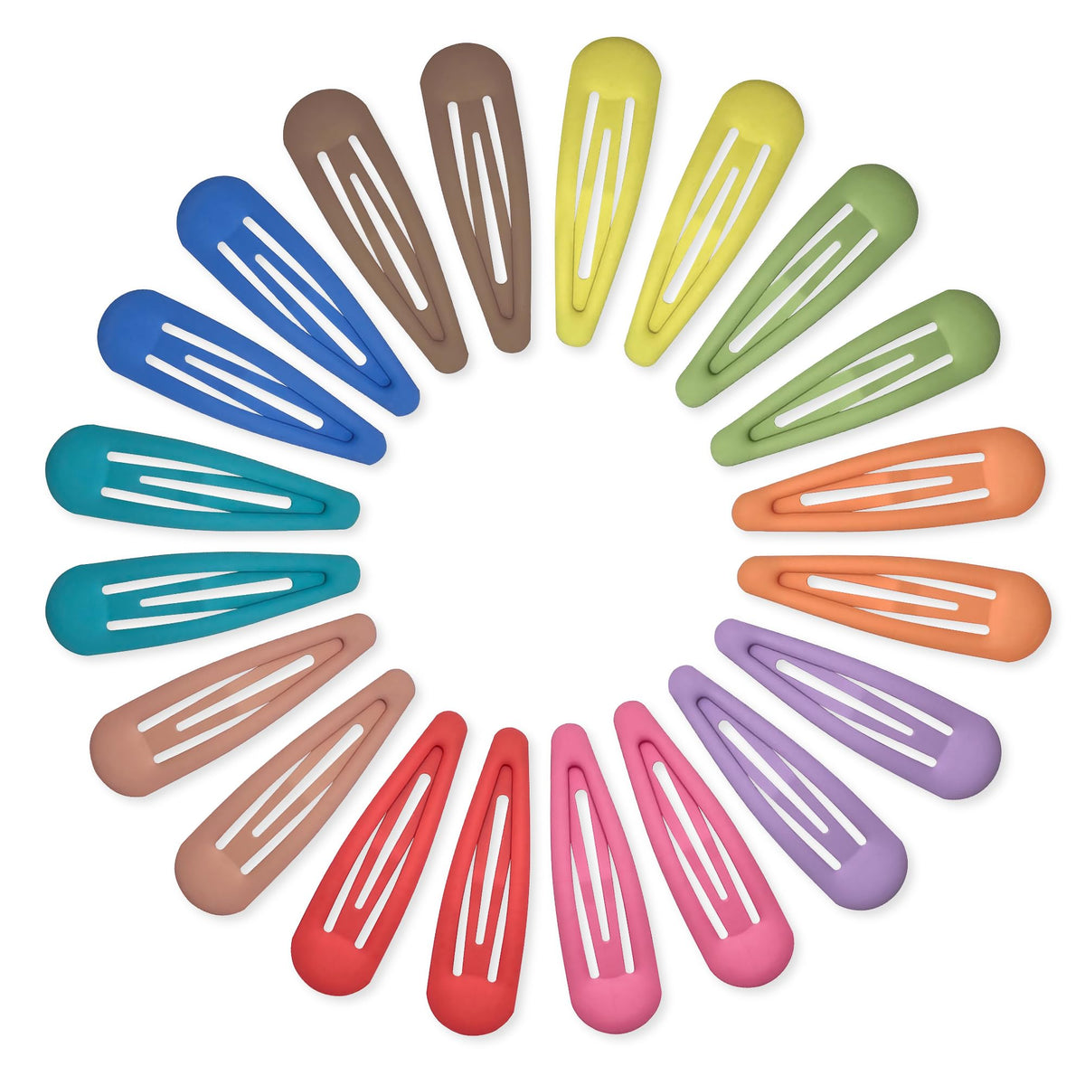 Cptots Small Hair Barrettes pack with 20 clips in various colours