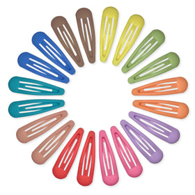 Cptots Small Hair Barrettes pack with 20 clips in various colours