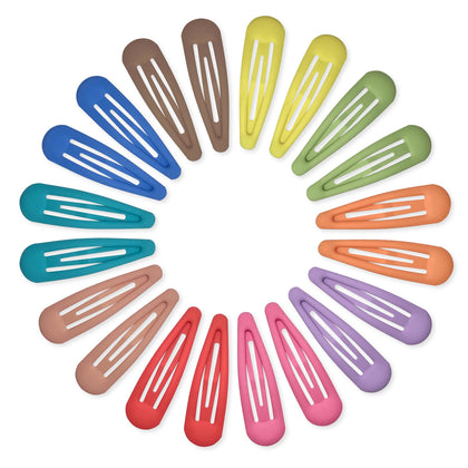 Cptots Small Hair Barrettes pack with 20 clips in various colours