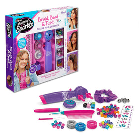 Cra-Z-Art Shimmer 'n Sparkle Hair Designer kit with tools and accessories