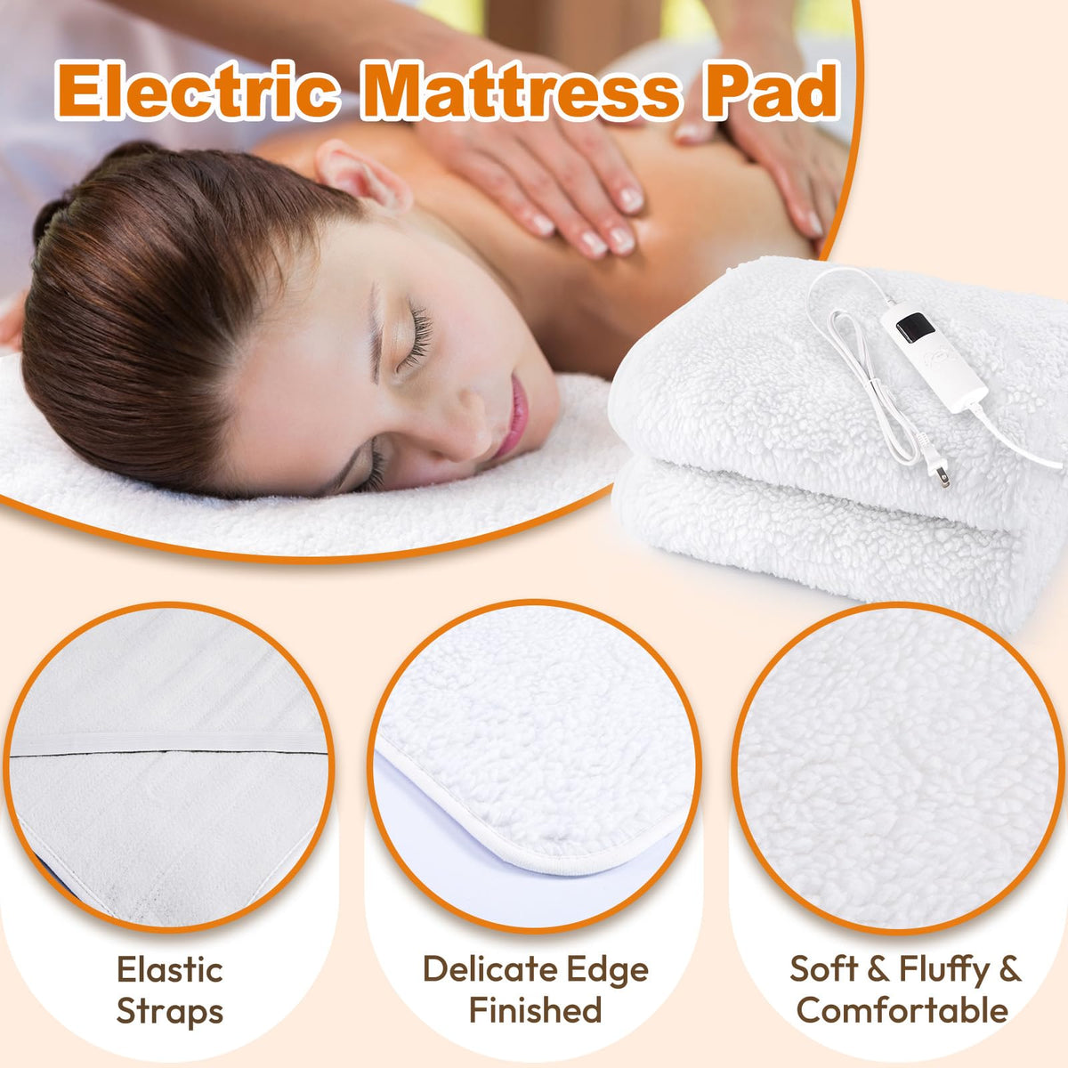 Crablux Heated Massage Table Warmer on a massage table
