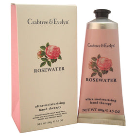 Crabtree & Evelyn Ultra-Moisturising Hand Therapy Rosewater 130g front view