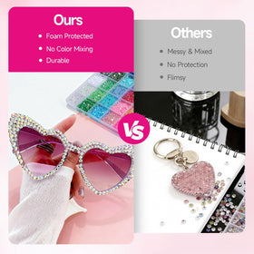Craft project example using Homsoil rhinestones