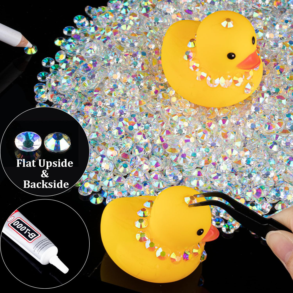 Crafting project using BELLEBOOST rhinestones