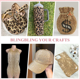 Crafting project using BELLEBOOST rhinestones