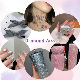 Crafting project using HRLbrc rhinestones on shoes