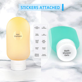 Craftisan travel bottles set showing leak-proof design