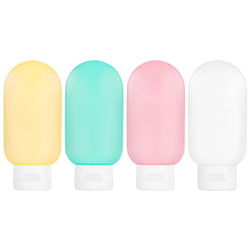 Craftisan TSA Approved Travel Bottles Set 4 Pack with labels