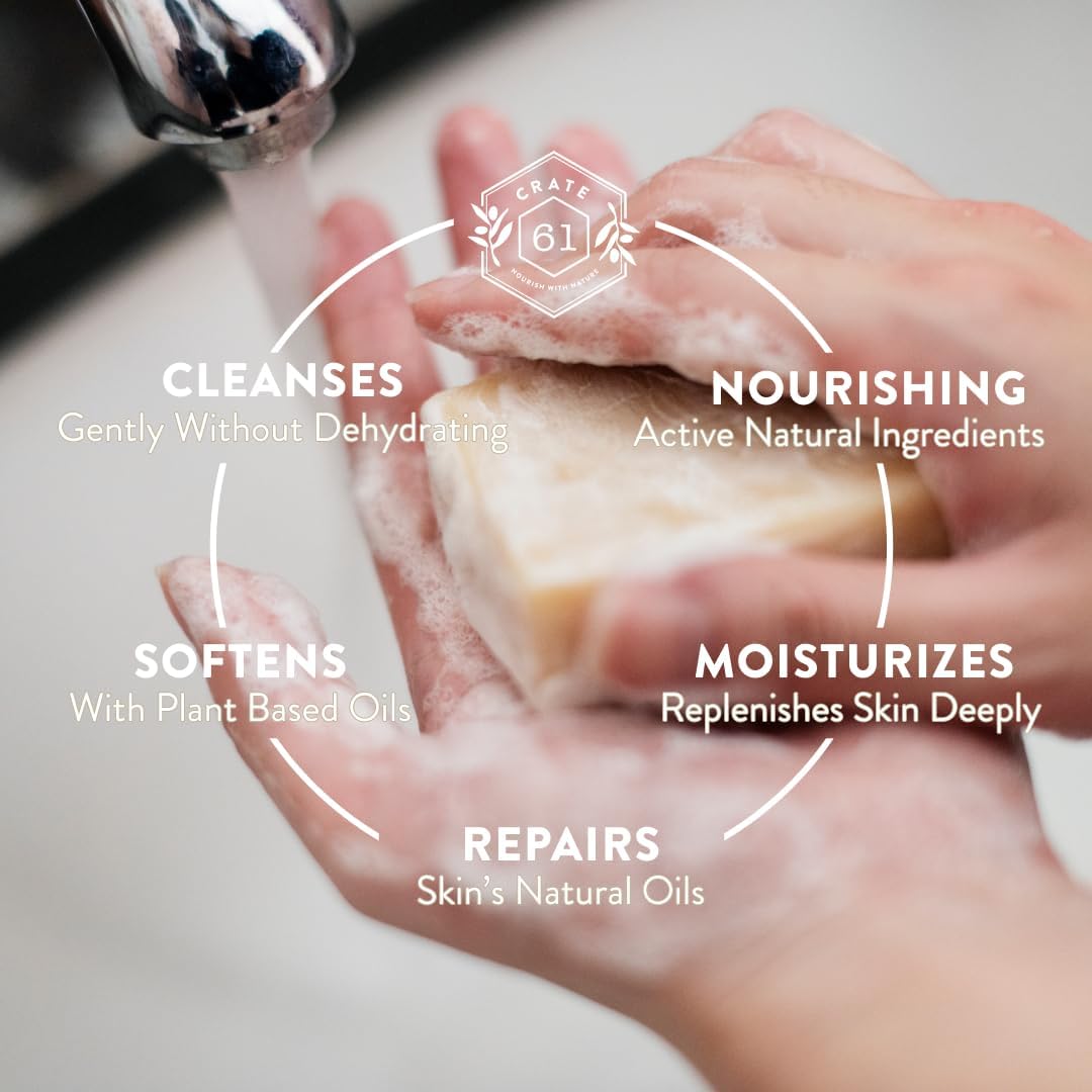 Crate 61 Organics bar soap ingredients overview