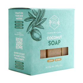 Crate 61 Organics Coconut Bar Soap with natural ingredients