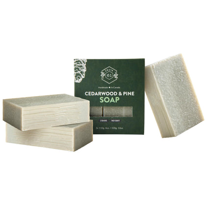 Crate 61 Organics Handmade Bar Soap Cedarwood Pine front view