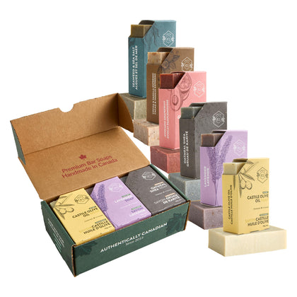 Crate 61 Organics Handmade Natural Bar Soap pack of 6 front view