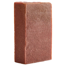 Crate 61 Organics soap bars displayed with fresh avocado and grapefruit