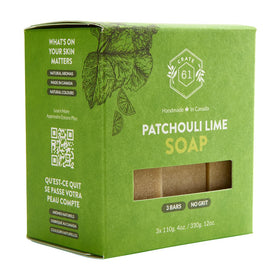 Crate 61 Organics soap packaging detail