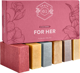 Crate 61 Organics soap packaging in eco-friendly paperboard