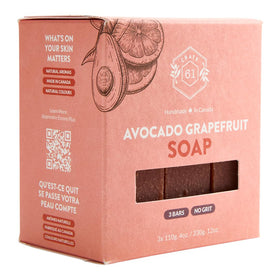 Crate 61 Organics soap packaging with natural ingredients