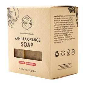 Crate 61 Organics Vanilla Orange Natural Bar Soap close-up