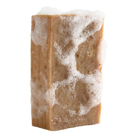Crate 61 Organics Vanilla Orange Natural Bar Soap on a wooden surface
