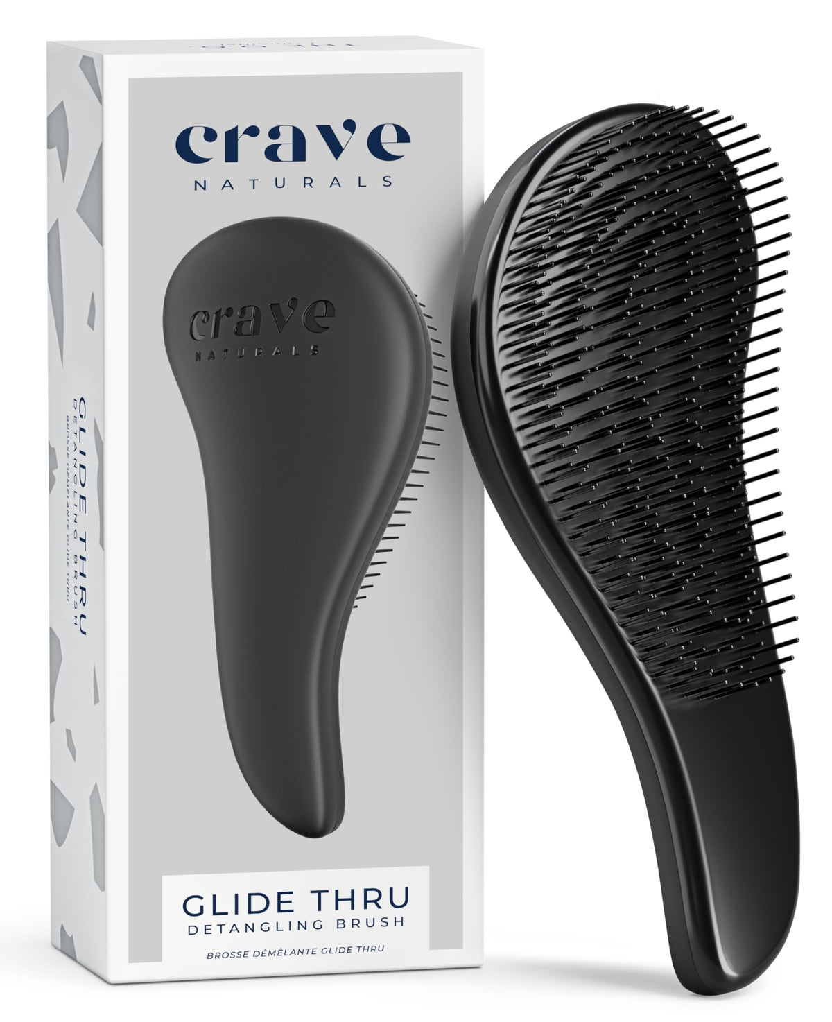 Crave Naturals Glide Thru Detangling Brush front view