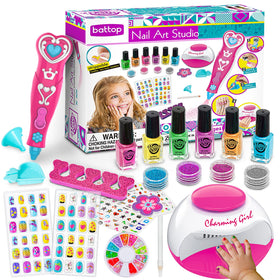 Creative nail art designs made with BATTOP kit