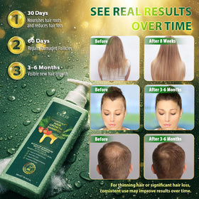 Creip Rosemary & Batana Oil Hair Growth Shampoo in bathroom setting