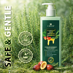 Creip Rosemary & Batana Oil Hair Growth Shampoo with fresh rosemary