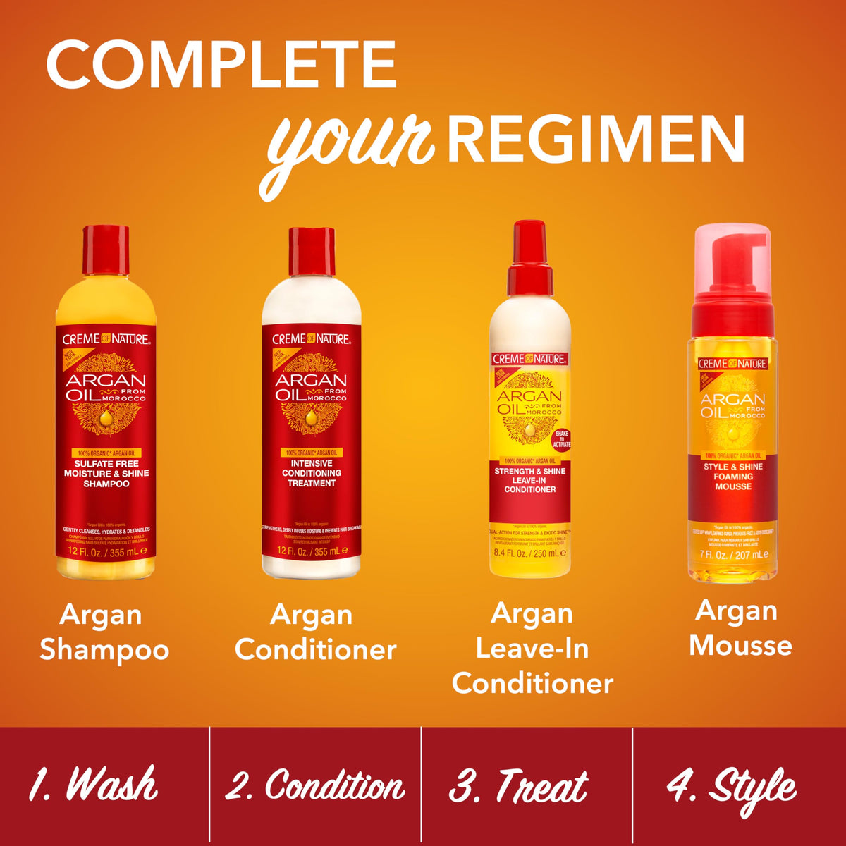 Creme of Nature mousse used for styling curls