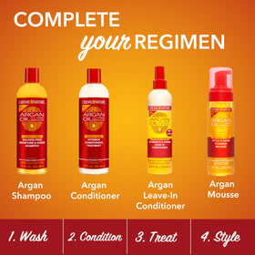 Creme of Nature mousse used for styling curls