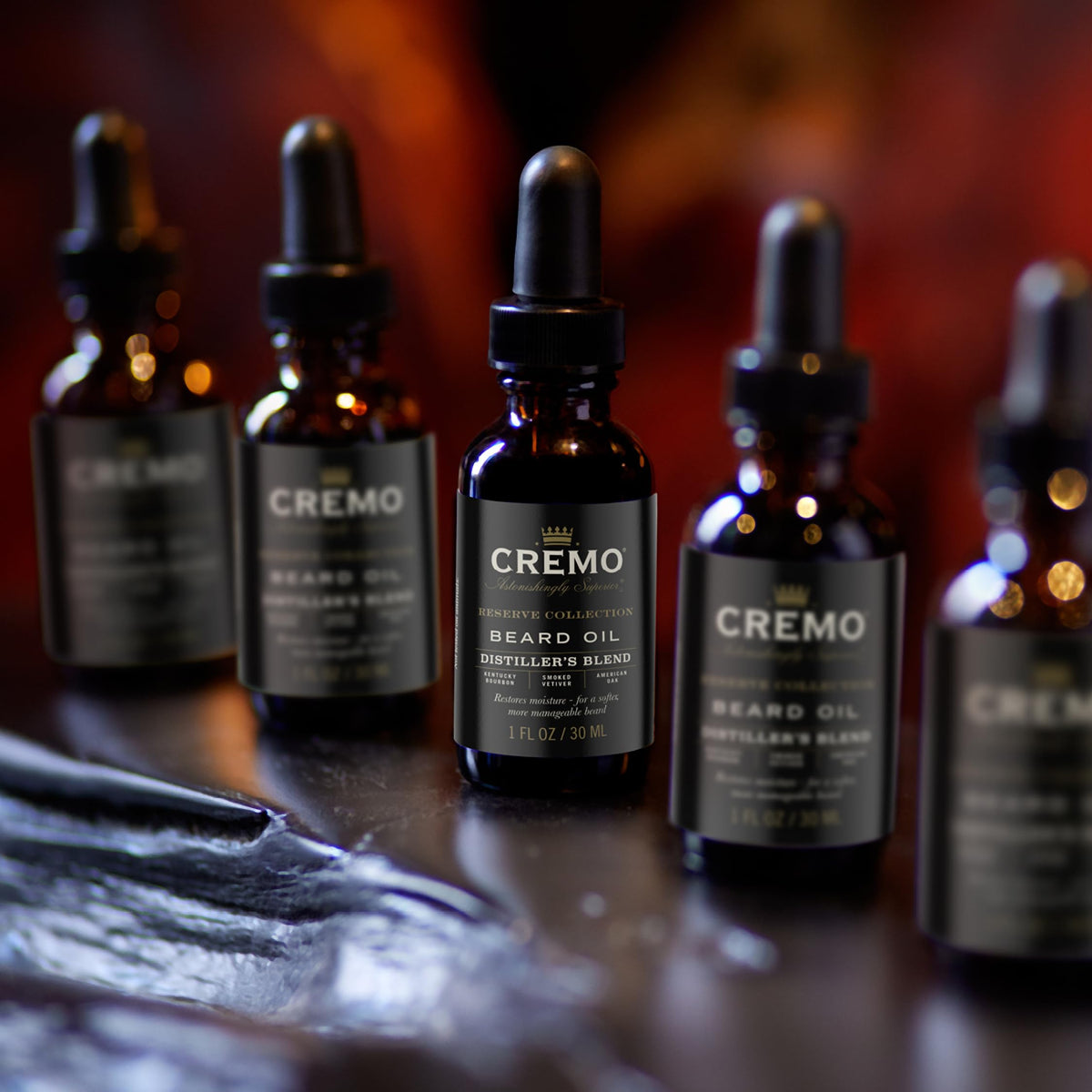 Cremo Beard Oil Distiller's Blend ingredients list