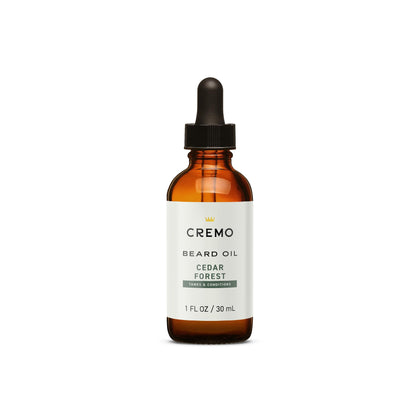 Cremo Beard Oil Revitalizing Cedar Forest 1 fl oz front view