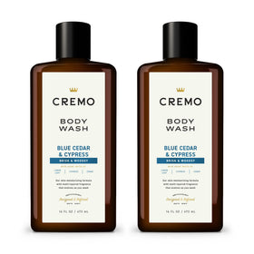 Cremo Blue Cedar & Cypress Body Wash 16 Fl Oz front view