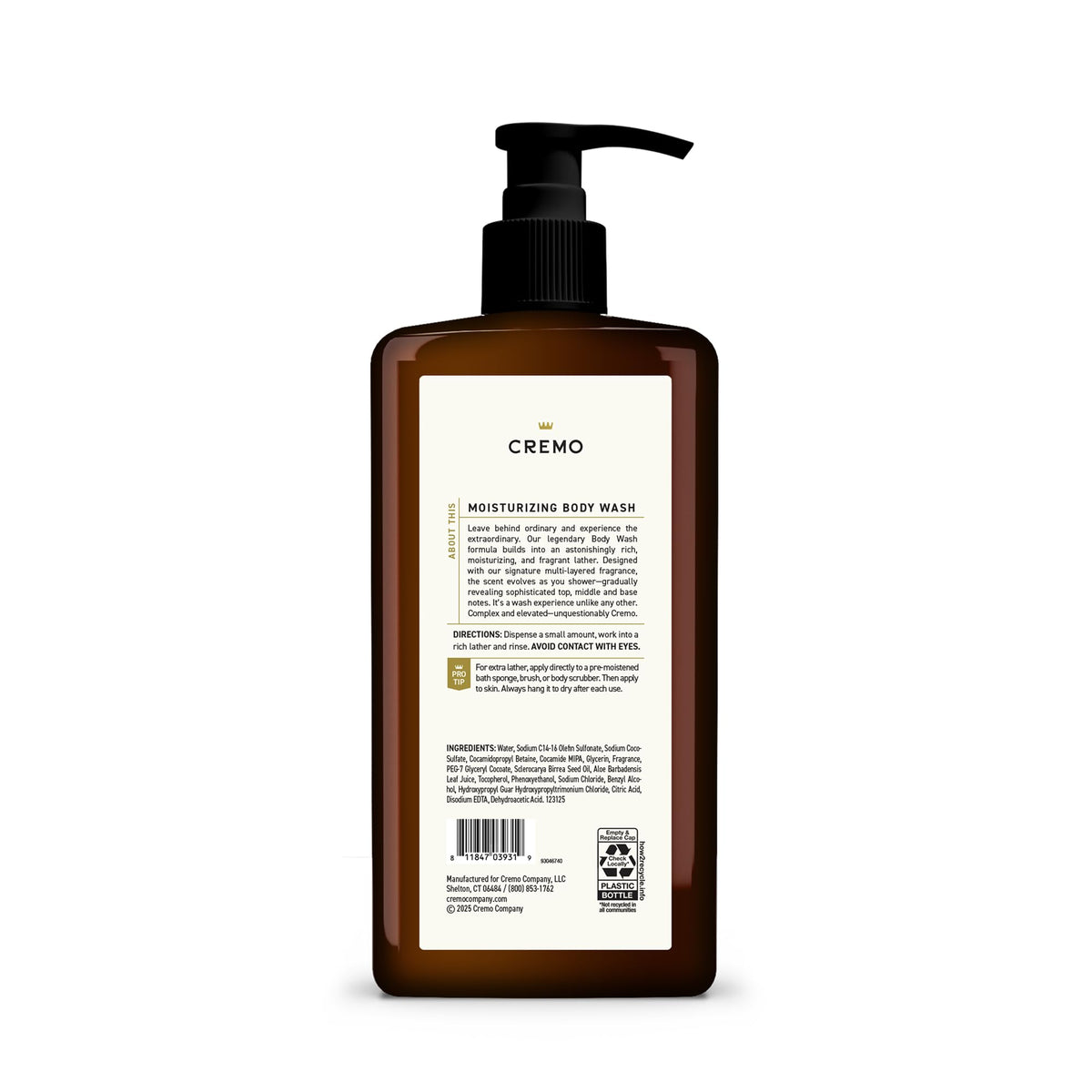 Cremo Bourbon & Oak Body Wash 32 Fl Oz lifestyle scene
