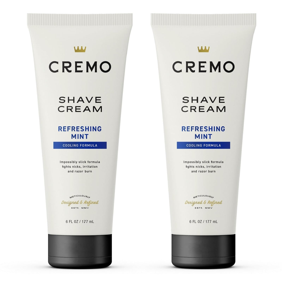 Cremo Cooling Shave Cream 2 Pack 6 Fl Oz front view