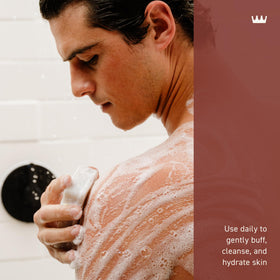 Cremo Exfoliating Body Bar Bourbon & Oak packaging