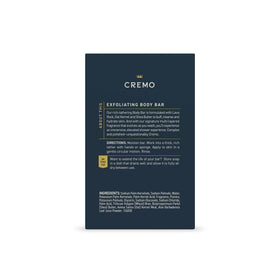 Cremo Exfoliating Body Bar in a shower setting