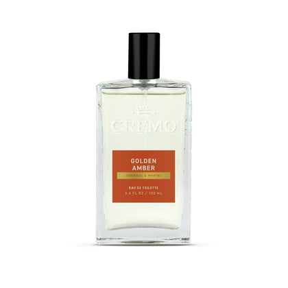 Cremo Golden Amber Cologne front view 3.4 Fl Oz