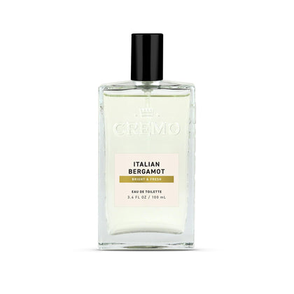 Cremo Italian Bergamot Cologne Spray front view 3.4 Fl Oz