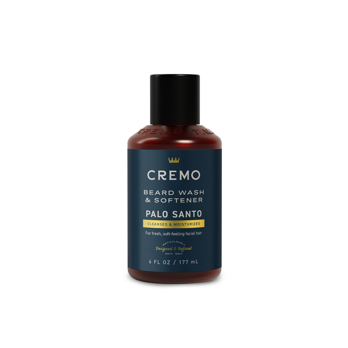 Cremo Palo Santo Beard Wash & Softener 6oz front view