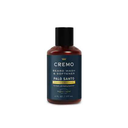 Cremo Palo Santo Beard Wash & Softener 6oz front view